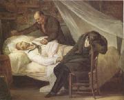 Ary Scheffer The Death of Gericault (26 January 1824) (mk05) France oil painting artist